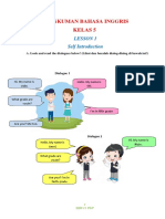 Rangkuman Bahasa Inggris Kelas 5: Lesson 1 Self Introduction