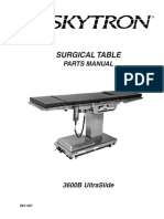 Surgical Table: Parts Manual