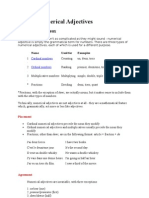 French Numerical Adjectives