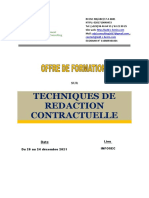 Offre Technique Redaction Contractuelle