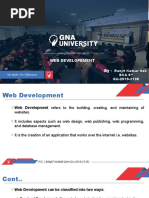 Web Developement By-: Ranjit Kumar Sah Bca 5 GU-2019-2135