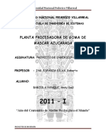 Planta Procesadora de Goma de Mascar Azucarada