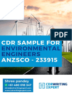 CDR Sample For Environmental Engineers ANZSCO - 233915