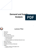 Demand and Supply Analysis