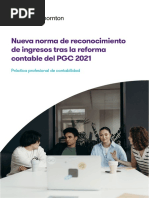 Nueva Norma de Reconocimiento de Ingresos Tras La Reforma Contable Del PGC 2021