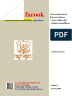 Understanding Muslim Reform in Malabar: A Study of Hidayathul Muslimeen Sabha, Manjeri