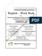 English - Work Book: First Year Diploma Course in Engineering