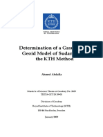 Determination of A Gravimetric Geoid Mod of Sudan