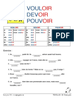 Vouloir Devoir Pouvoir