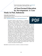 The Impact of Non-Formal Education in Community Development - A Case Study in Pati Indonesia