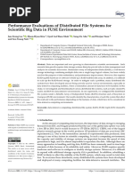 Electronics: Performance Evaluations of Distributed File Systems For Scientific Big Data in FUSE Environment