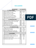 Devis Quantitatif: #Designation Des Ouvrages U Quantite 01-Terrassement