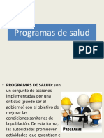 Programas de Salud - 2020