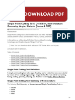 Cutting Tool - Lathe PDF