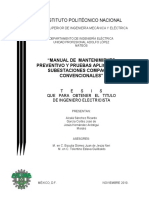 Manual de Mtto Preventivo y Pruebas Apicables A Subestaciones Compactas Convencionales