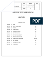 Pressure Testing Procedure