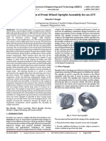 Design & Fabrication of Front Wheel Upright Assembly For An ATV