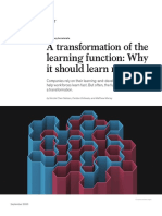 A Transformation of The Learning Function Why It Should Learn New Ways