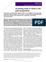 The Structure and Binding Mode of Citrate in The Stabilization of Gold Nanoparticles