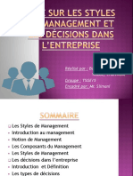 Exposé Sur Les Styles de Management Et Les