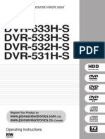 Pioneer DVR533HS Operating Instructions