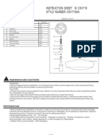 Instruction Sheet Is Cn1716 - Style Number Cn1716An:: Package Contents