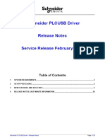 Schneider PLCUSB Driver - Release Notes