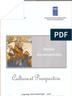 Culture Et Prospective: Revue Documentaire (PNUD - 2001)