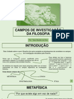 4 - Campos de Investigação Da Filosofia