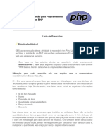 Aceleracao PHP - Lista de Exercicios 8 Introducao POO