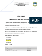 Semi-Finals Financial Accounting and Reporting