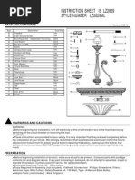 Instruction Sheet Is Lz2829 - Style Number Lz2829Ml:: Package Contents