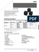 Data Schit RELÉ OMRON 12VDC G5LE - 0813.