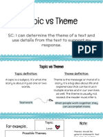 Topic Vs Theme