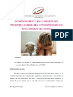 Acompañamiento en La Muerte Del Paciente A Familiares, Apoyo Psicológico en El Manejo Del Duelo