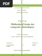 Méthode D'étude Des Polyphenols