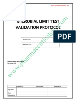 Microbial Limit Test Validation Protocol