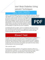 How I Beat Diabetes Using Self-Improvement Techniques