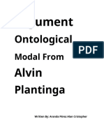 Ontologic Argument - Plantinga