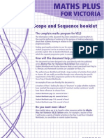 Maths Plus VELS Scope and Sequence Booklet