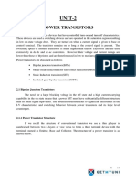 Power-Electronics Power-Transistors Notes