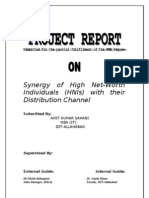 Synergy of High Net-Worth Individuals (Hnis) With Their Distribution Channel