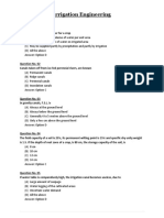 Irrigation MCQ