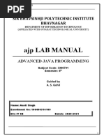 Ajp Lab Manual: Sir Bhavsinhji Polytechnic Institute Bhavnagar