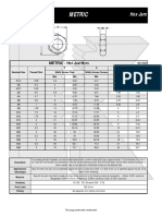 Hex Jam Nut Metric (ISO 4035)