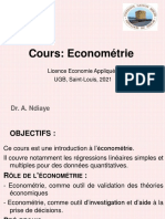 Cours Econométrie