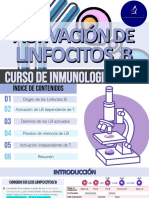 Activación y Diferenciación de Linfocitos B - Dependiente - Independiente de T - Memoria Inmunológica