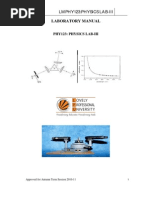 Laboratory Manual: Lmphy123:Physics Lab-Iii