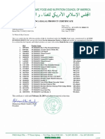 Ifanca Halal Product Certificate: This Certificate Is Valid Until February 28, 2019 and Subject To Renewal at That Time