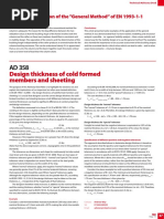 Design Thickness of Cold Formed Members and Sheeting: Continued From p32